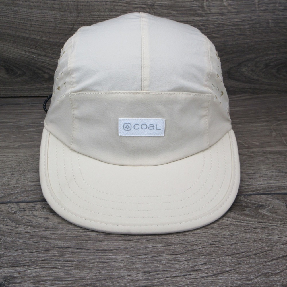 Coal Hat Cap Mens Cream Adjustable Bungee Strap Back 5 Panel Hiking Gorpcore